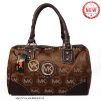 michael kors logo monogram groot bruin boekentassen Online Winkel fz9xt887